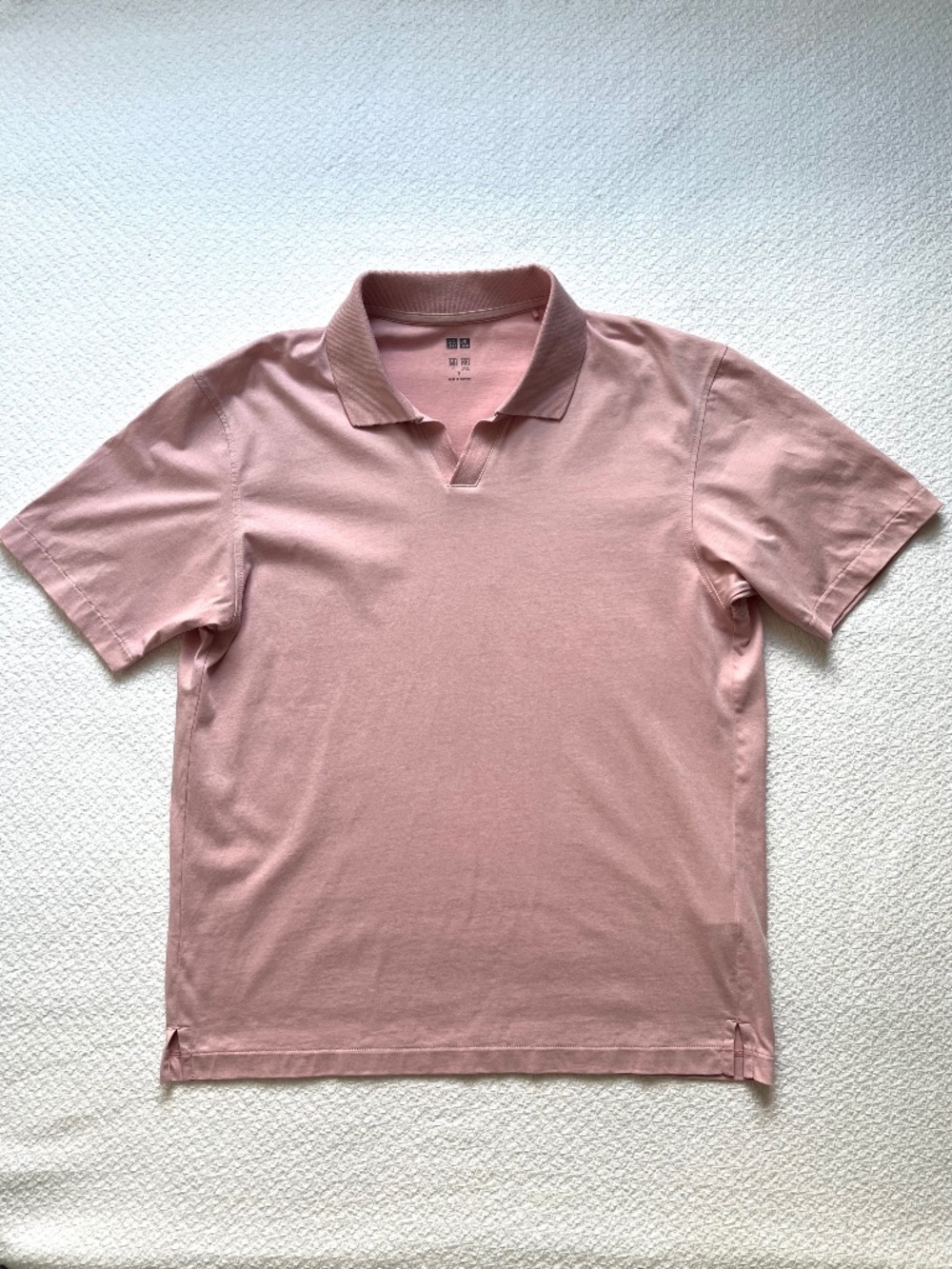 Uniqlo Airism Polo Shirt Women's Size S Relaxed Dusty Pink